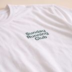 The Sunday Runners White "Sunday Running Club" Printed T-Shirt
