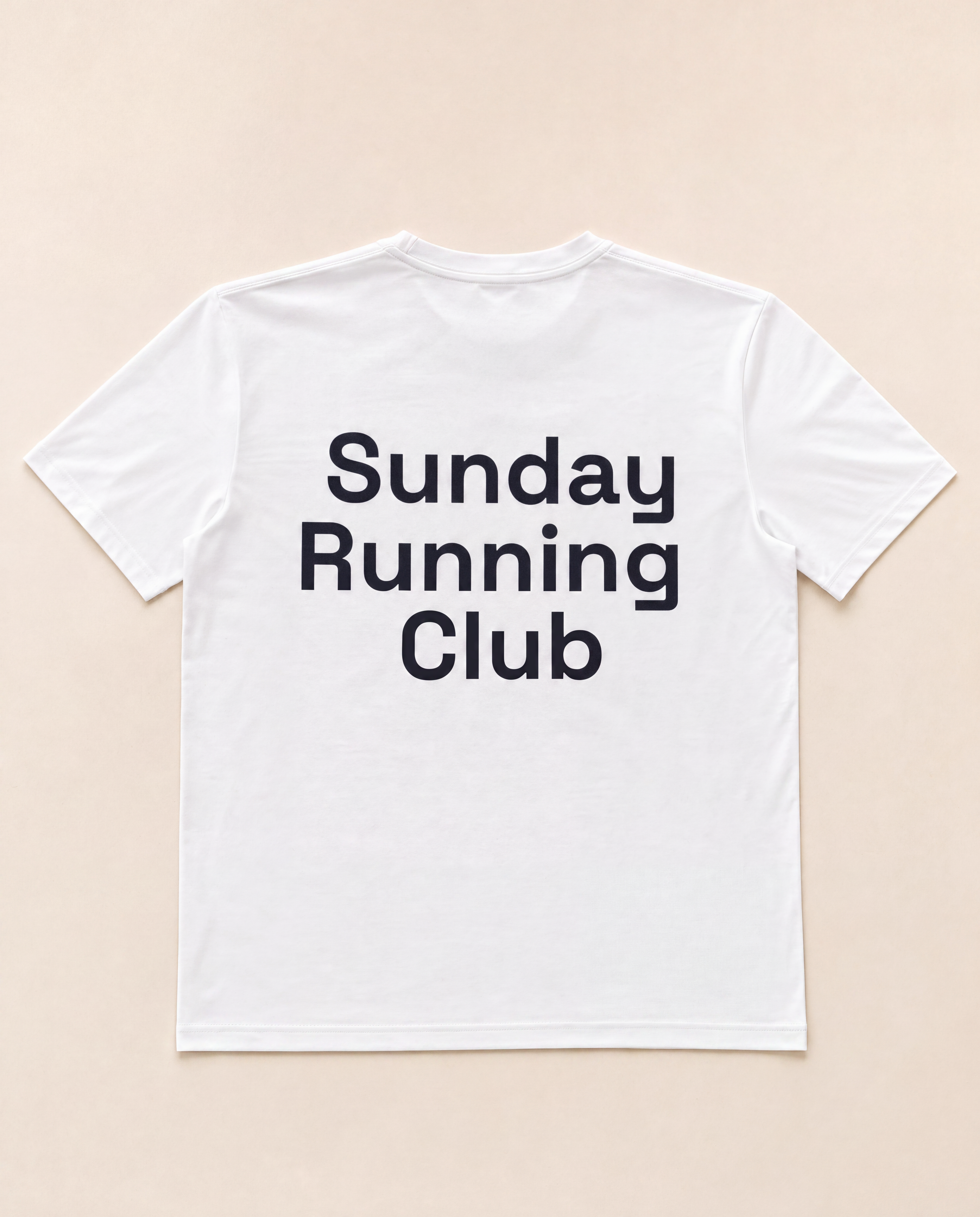 The Sunday Runners White "Sunday Running Club" Printed T-Shirt