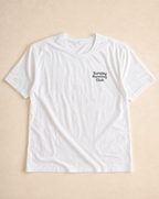 The Sunday Runners White "Sunday Running Club" Printed T-Shirt