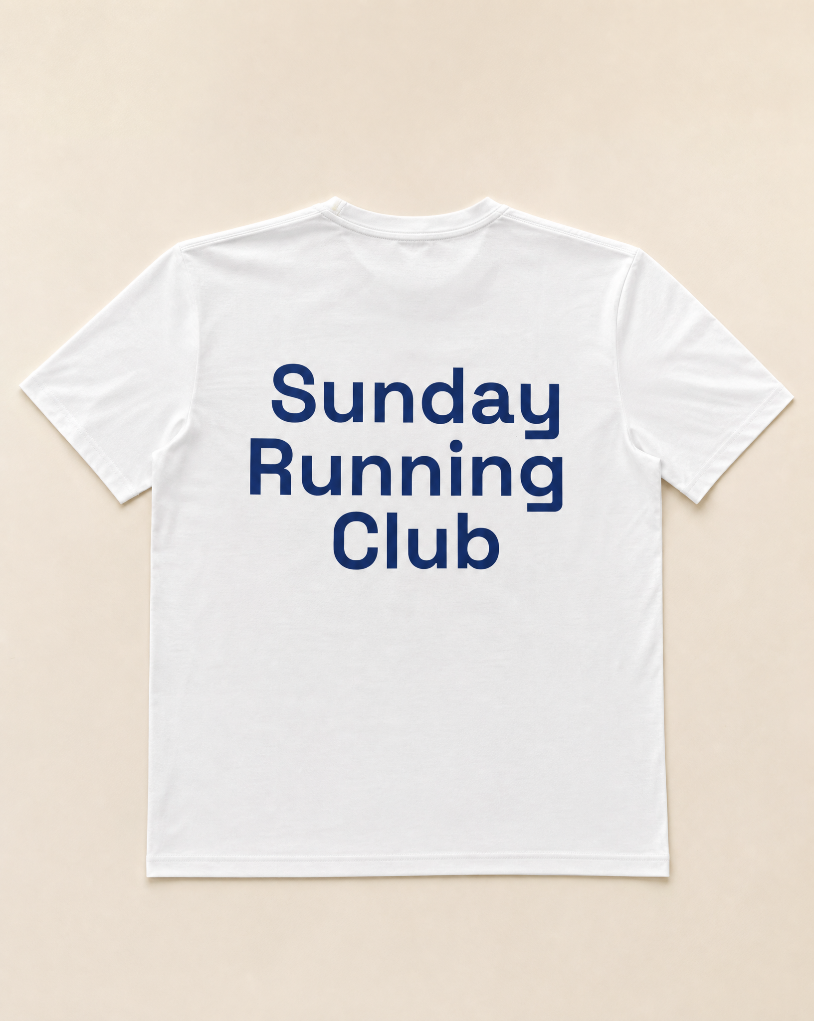 The Sunday Runners White "Sunday Running Club" Printed T-Shirt