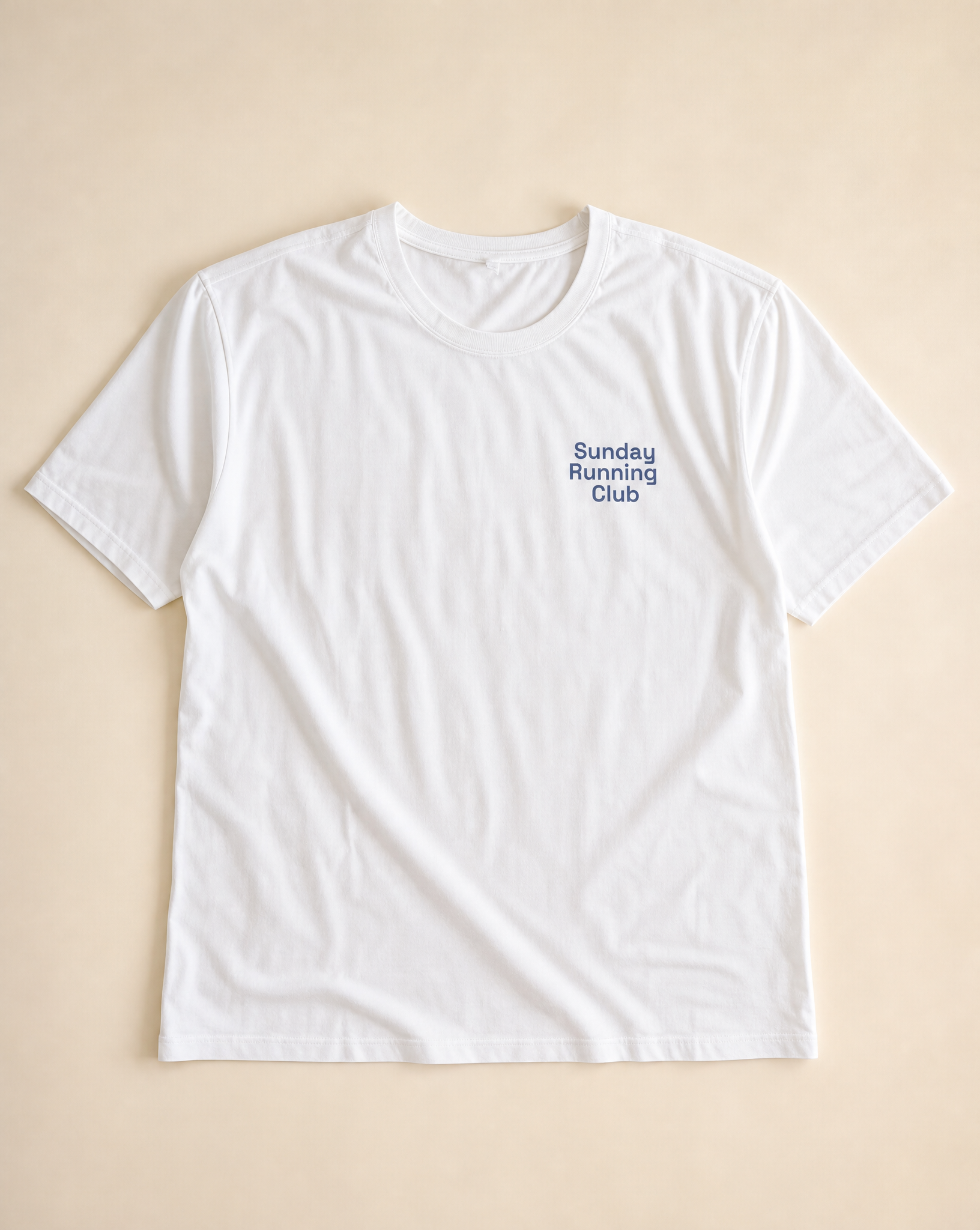 The Sunday Runners White "Sunday Running Club" Printed T-Shirt