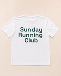 The Sunday Runners White "Sunday Running Club" Printed T-Shirt