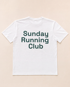 The Sunday Runners White "Sunday Running Club" Printed T-Shirt