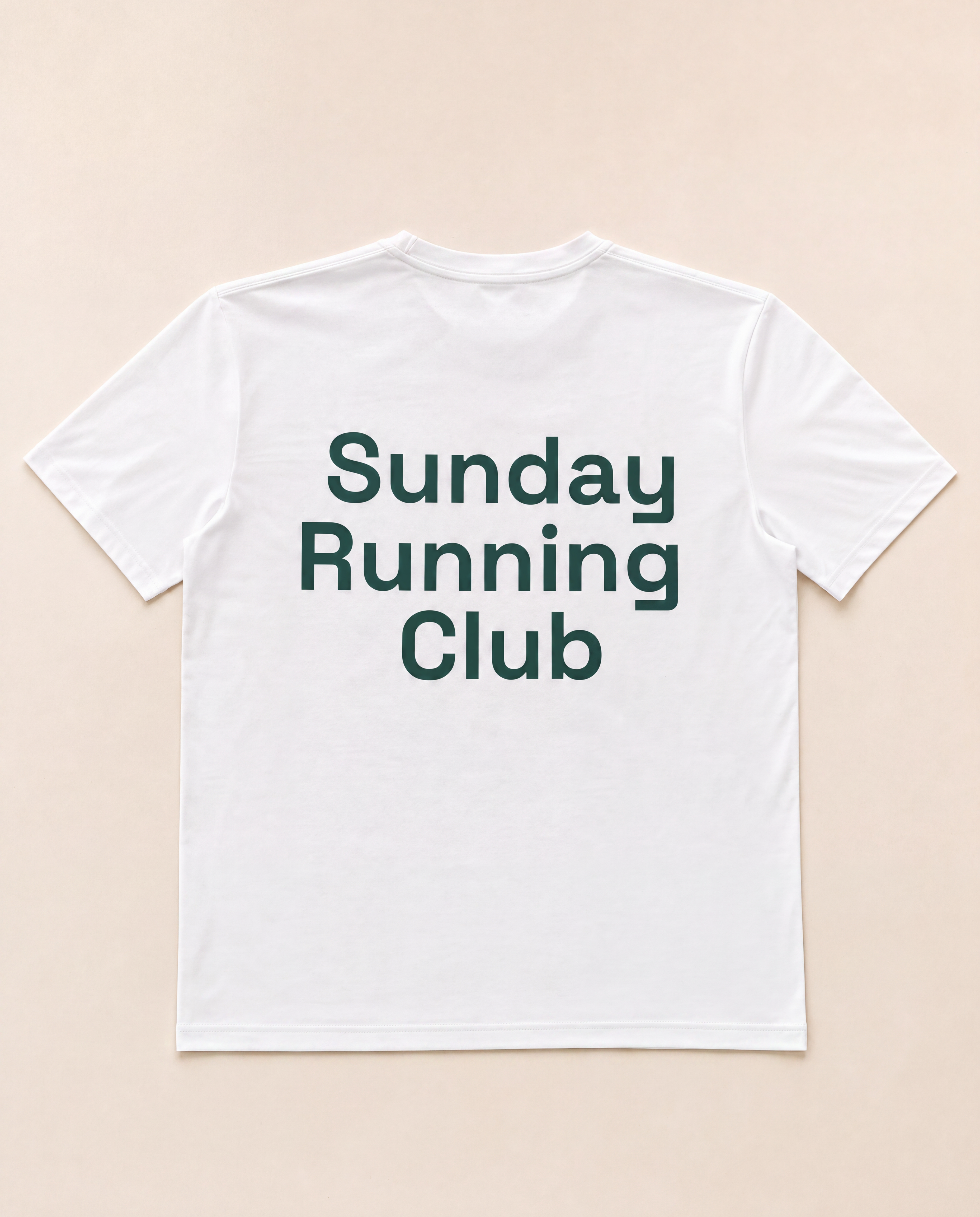 The Sunday Runners White "Sunday Running Club" Printed T-Shirt